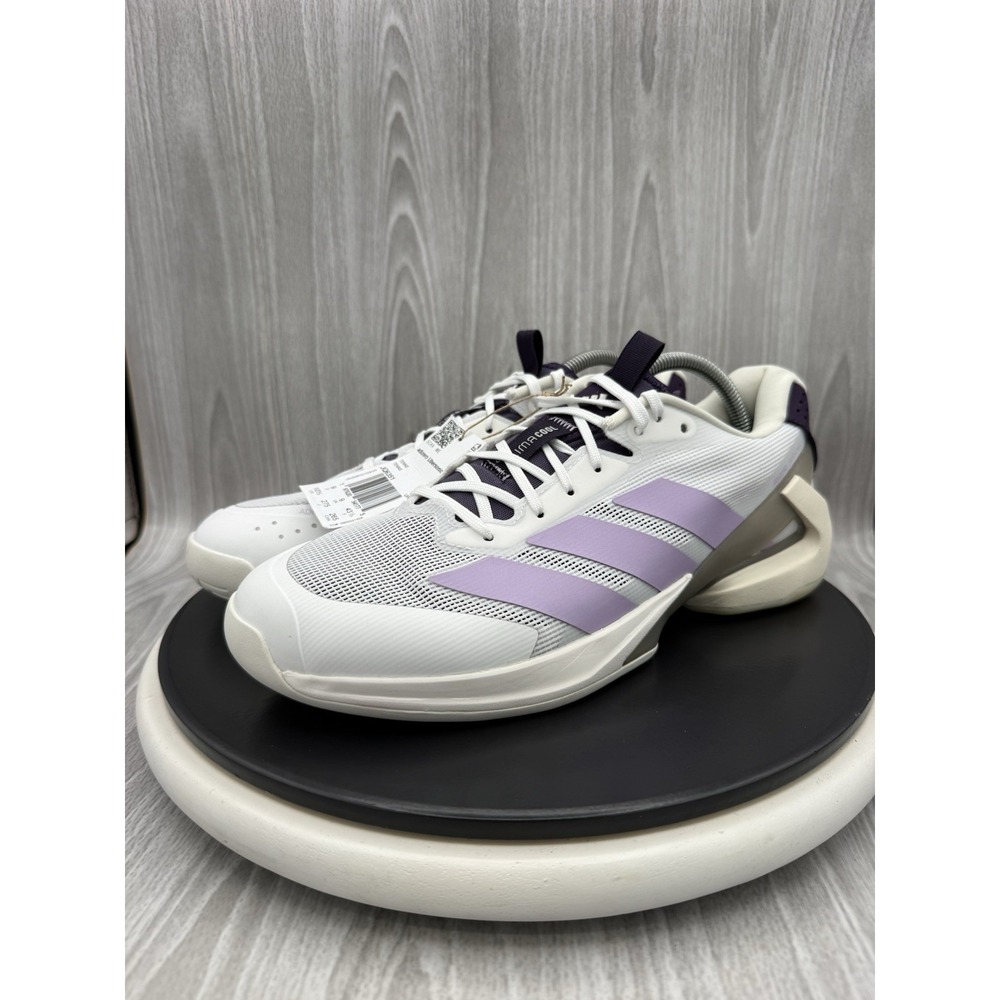 Adidas Adizero‎ Ubersonic 5 Womens Sz 10.5 White Tennis Pickleball Shoes JQ6351